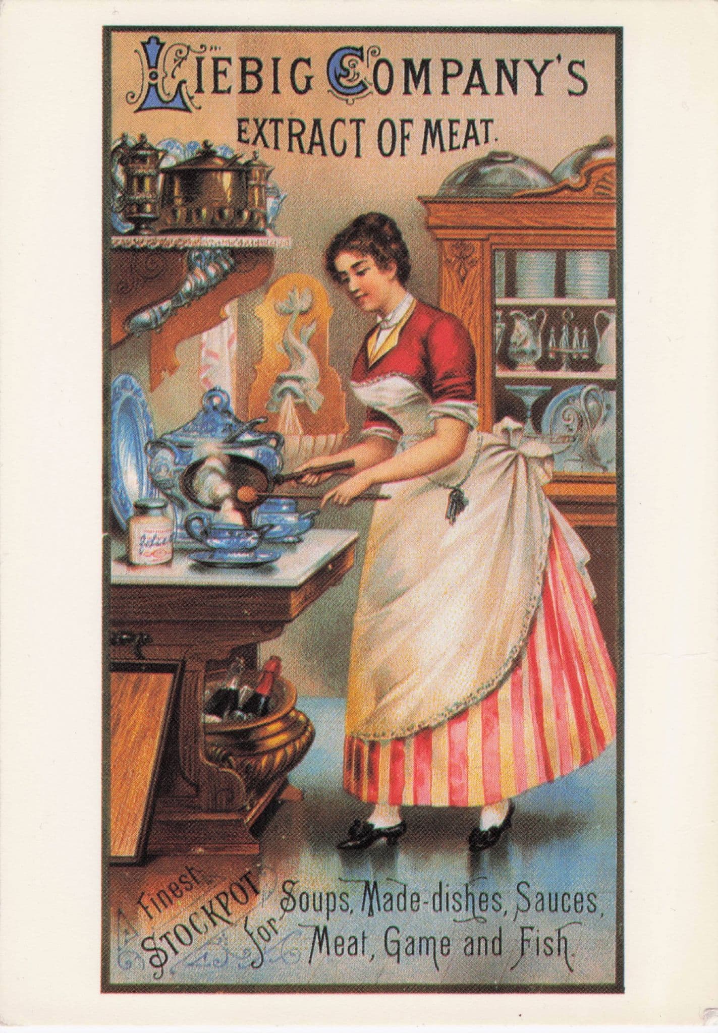Liebig Company's Extract Of Meat Advertising Poster Postcard