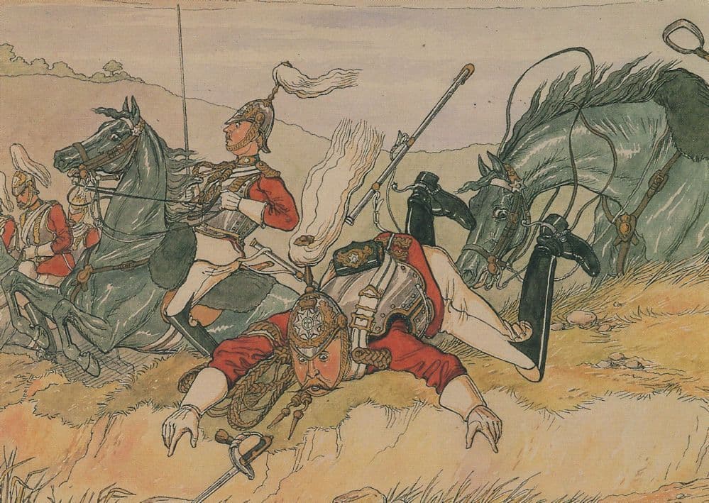 Life Guards 1880 Shakespeare Rare Watercolour Military Postcard