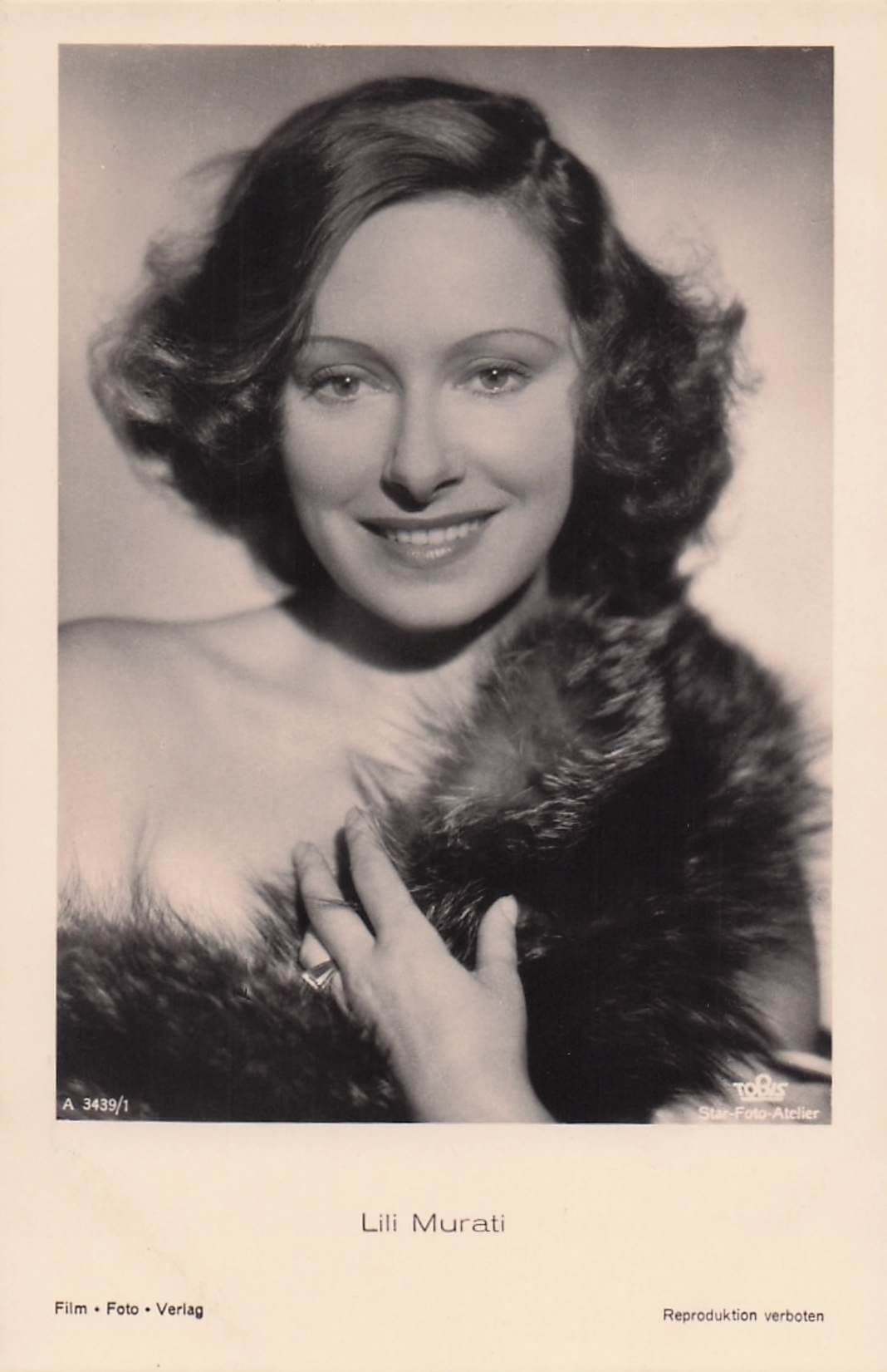 Lili Murati Hungary 1930s Film Star Dr Zhivago Real Photo Old Postcard