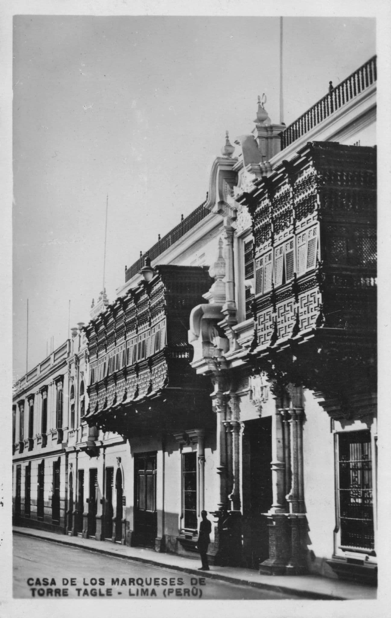 Lima Casa de los Marqueses Palacio Torre Tagle Chile Peru Postcard