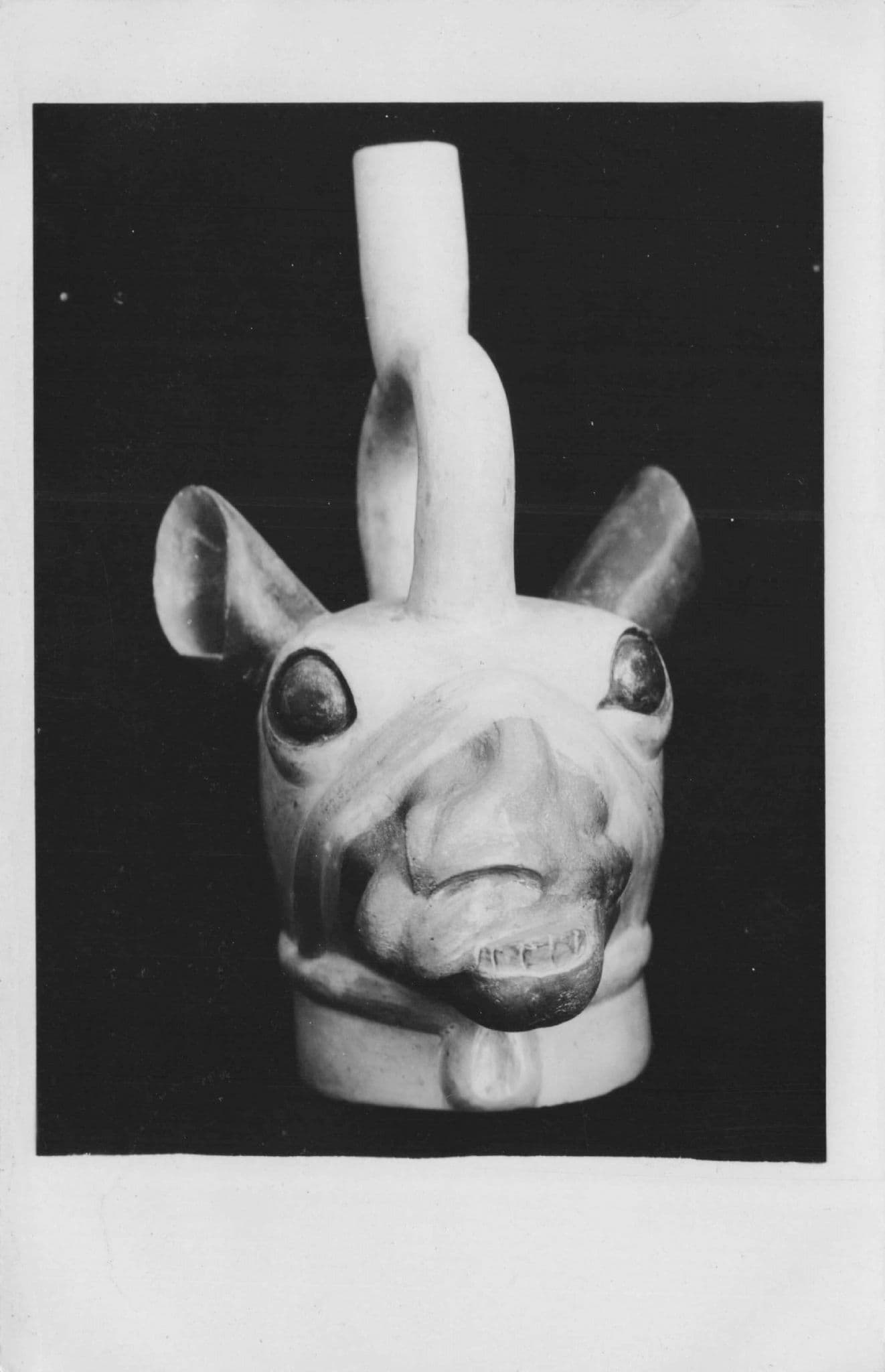 Lima Peru Chile Museo Nacional Antique Animal Sculpture Old RPC Postcard