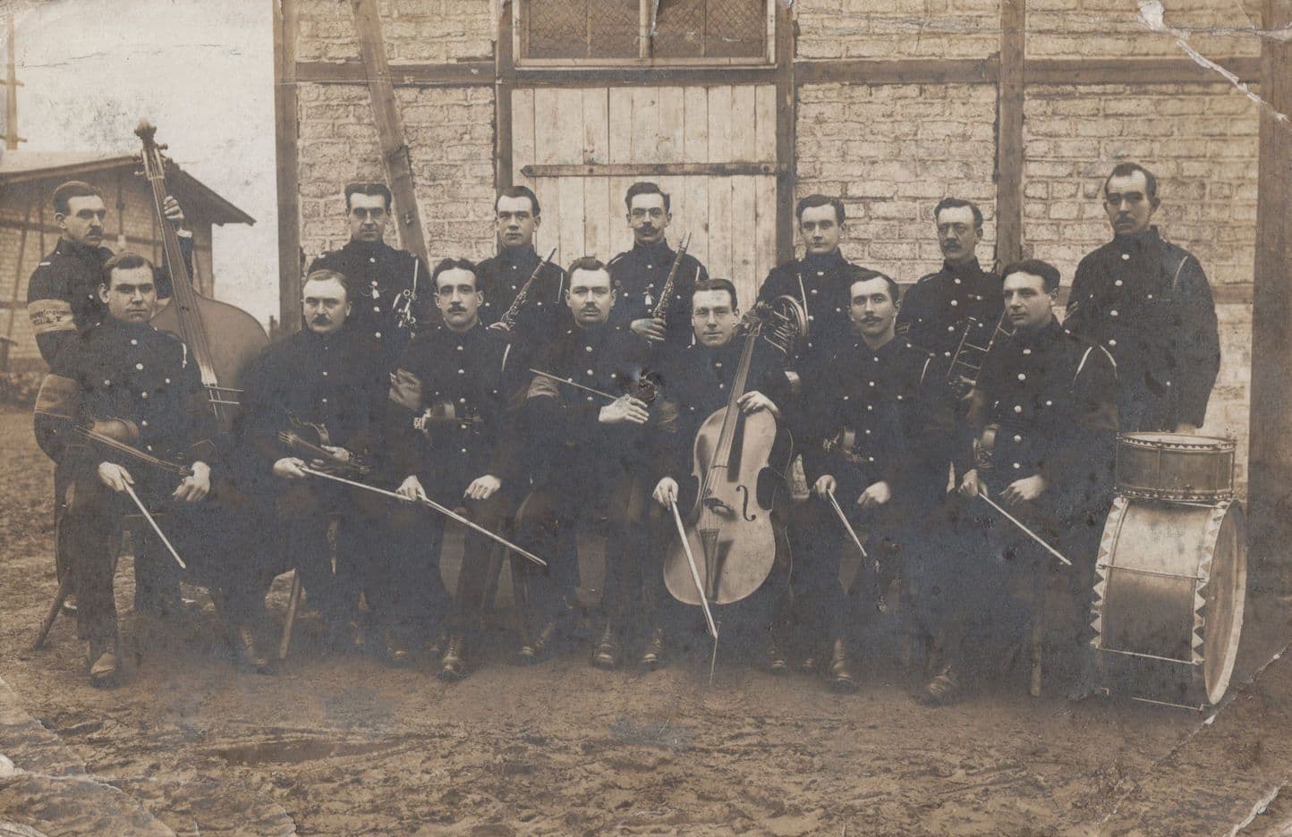 Limburg WW1 Irish Prisoners Of War Military Camp Music Band POW Old Postcard