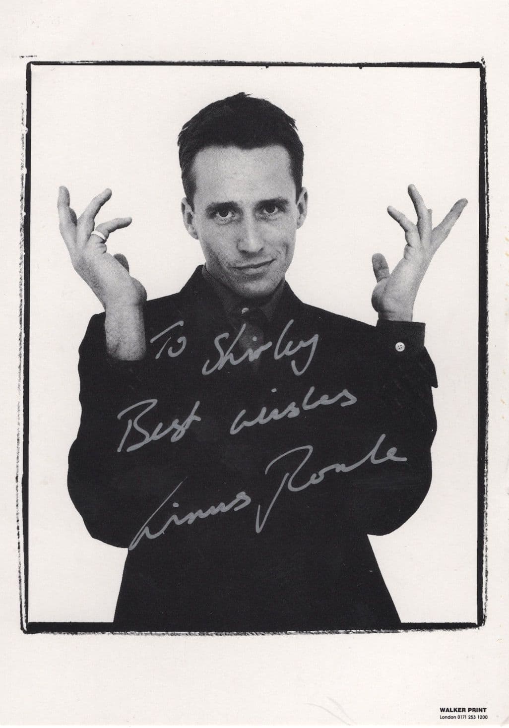 Linus Roache Batman Begins Vikings Hand Signed Autograph Photo
