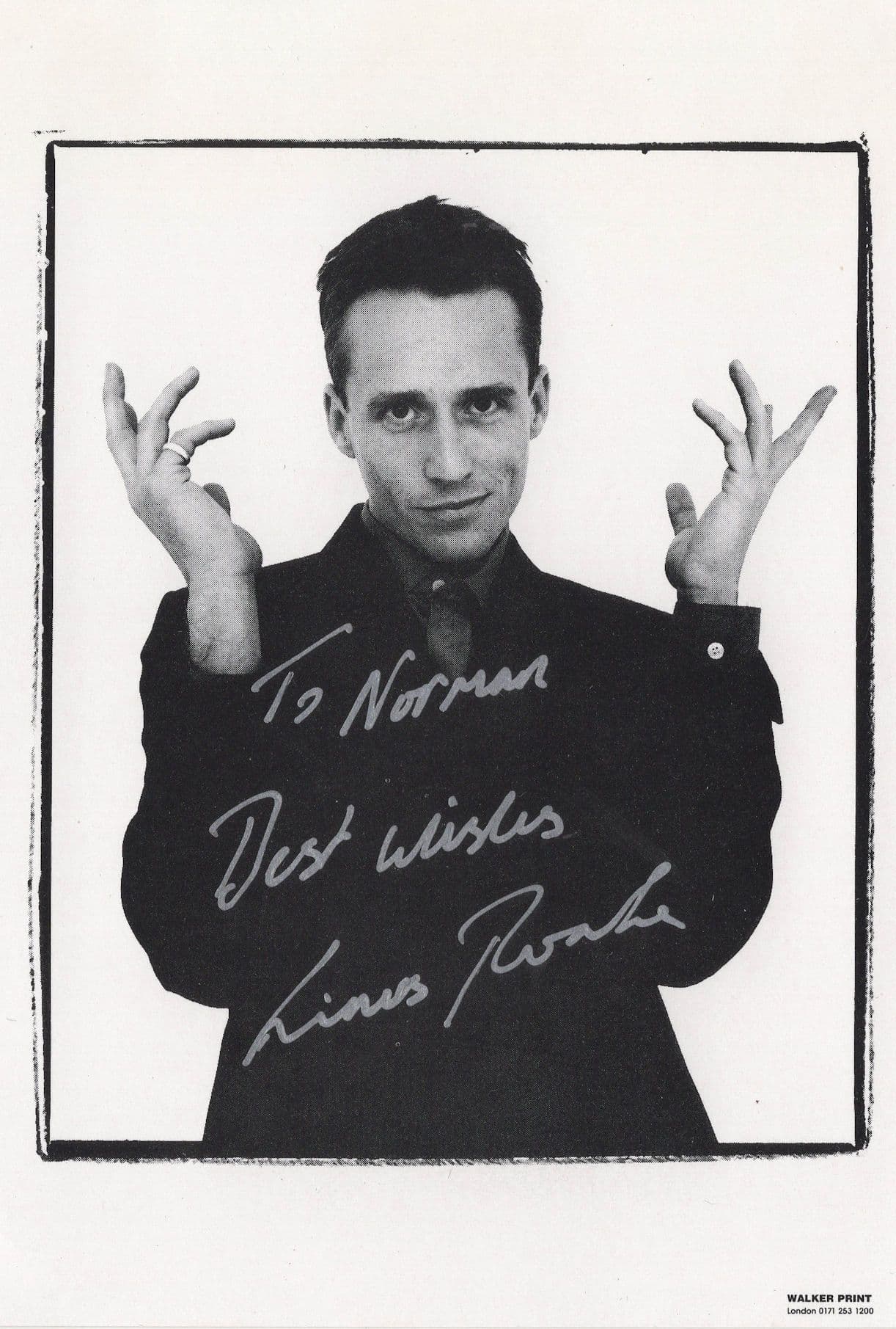 Linus Roache Vikings Hand Signed Photo
