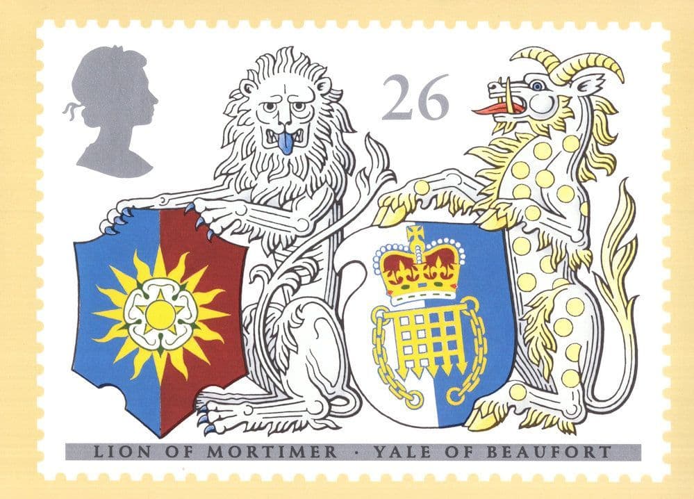 Lion Of Mortimer Berkshire Shield PHQ First Day Cover Postcard