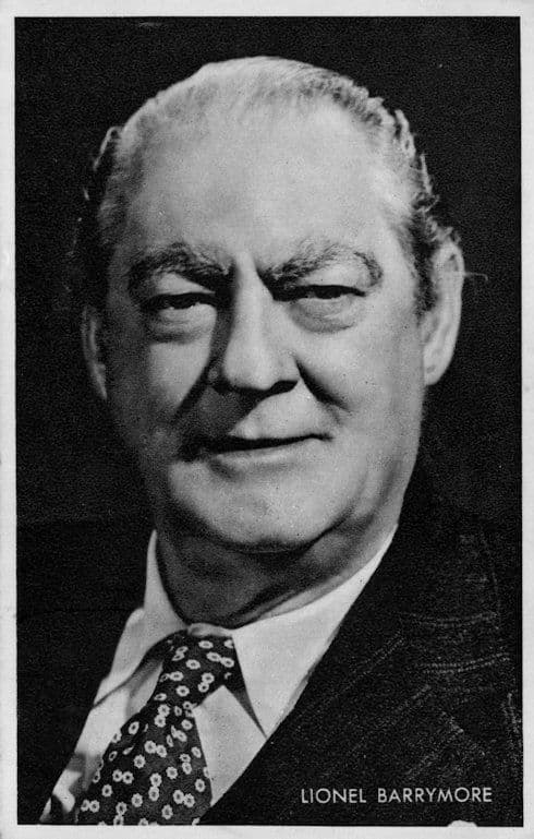 Lionel Barrymore Vintage Rare Kwatta Film Movie Postcard Size Portrait