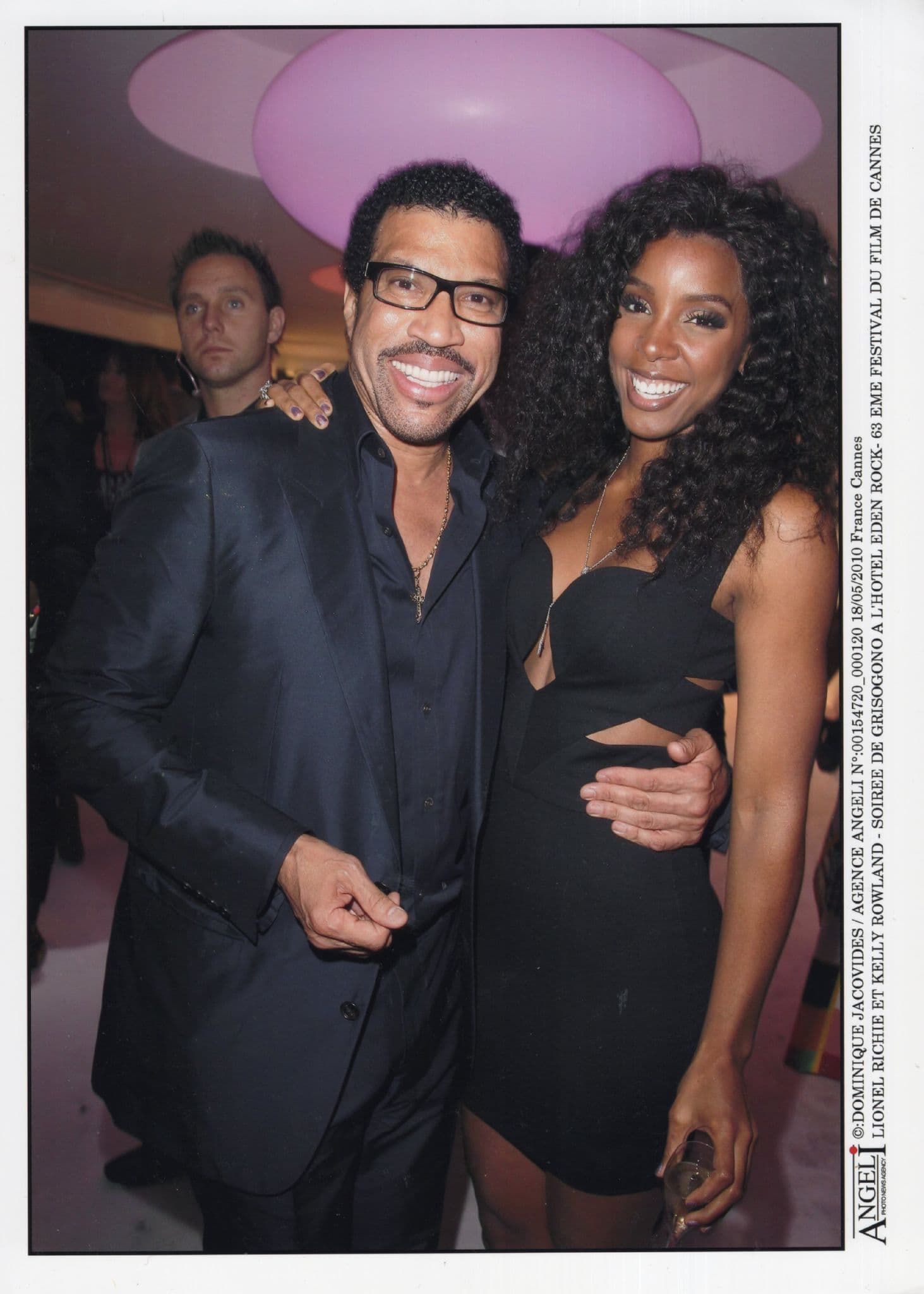 Lionel Richie with Kelly Rowland 2010 Cannes Film Festival 10x8 PB French Press Photo
