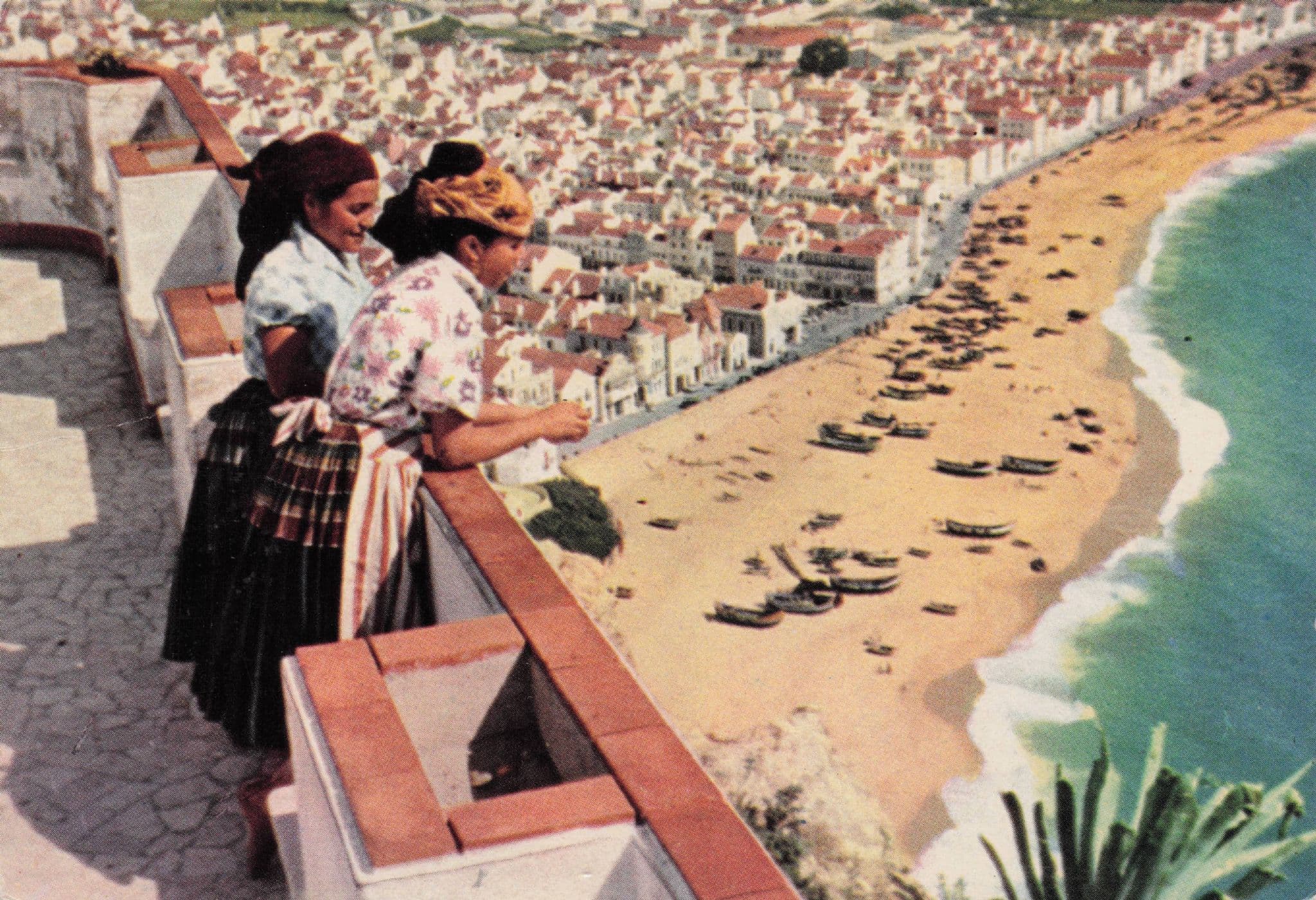 Lisboa Girls in Traditional Costume 1980s Fashion Portugal Postcard