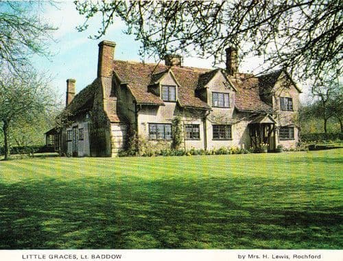 Little Graces Cottage Baddow Chelmsford Womens Institute Rare Essex Postcard