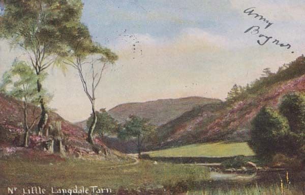 Little Langdale Tarn Cumbria Antique Postcard