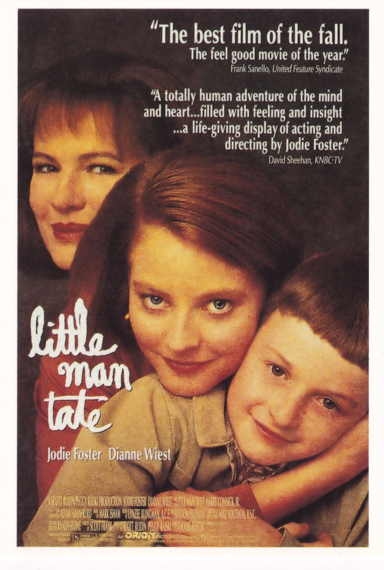 Little Man Tate Jodie Foster Rare French Cinema Poster Movie Postcard