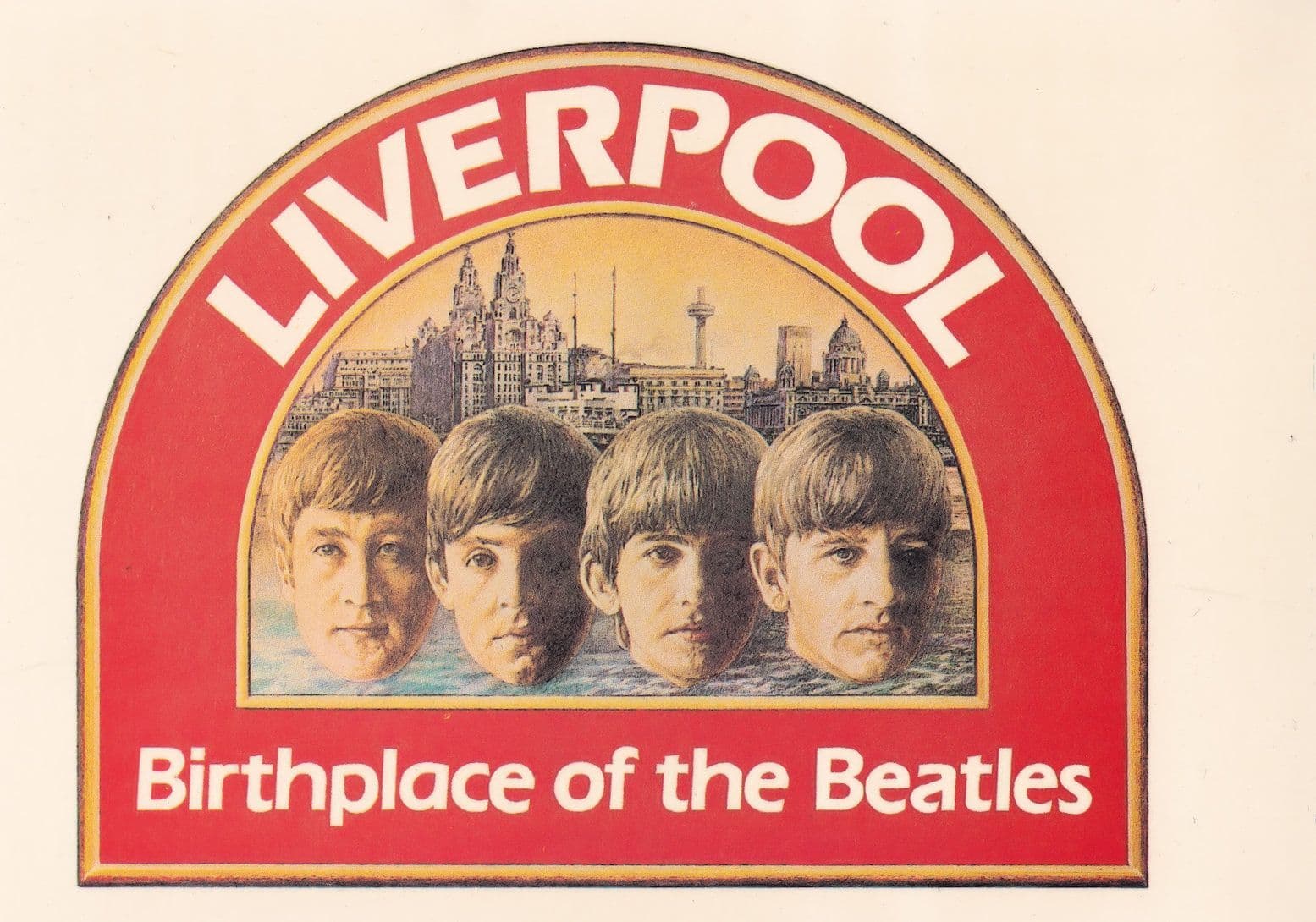 Liverpool Birthplace Of The Beatles Rare Postcard