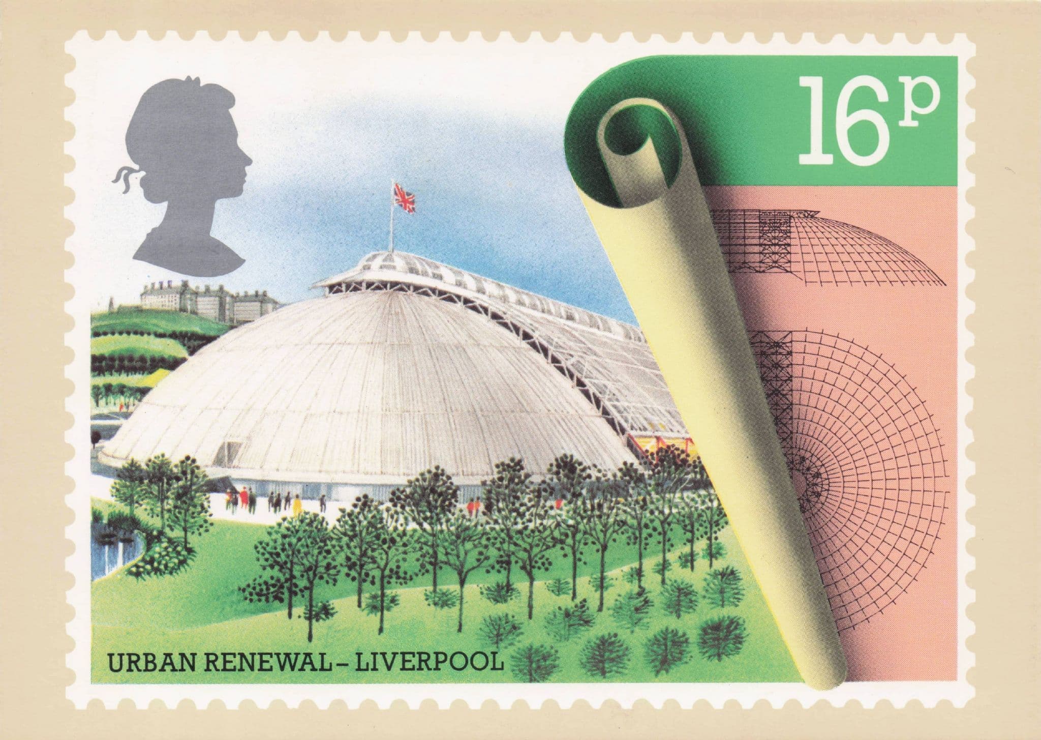 Liverpool Garden Festival Urban Art Limited Edition Painting Postcard