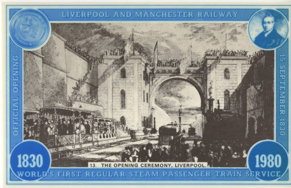 Liverpool Railway Station Opening Ceremony Postcard