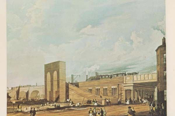 Liverpool Road Station First Passenger Train In The World Rare Railway Postcard