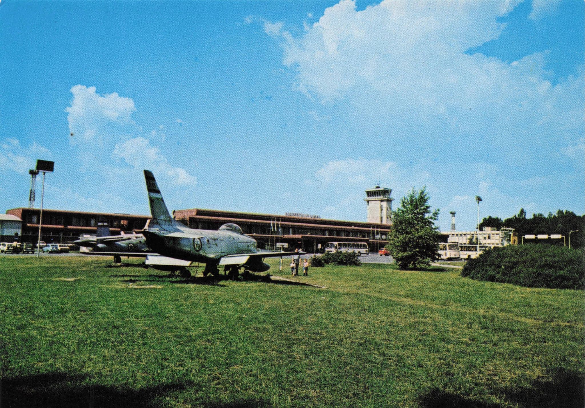 Ljubljana Letalisce Plane Airport Rare Slovenia Postcard