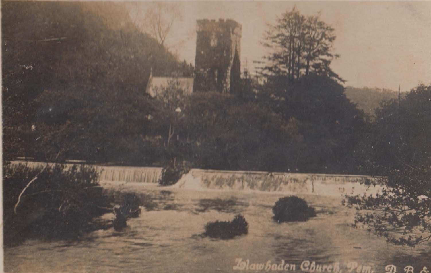 Llawhaden Church Wales Postcard