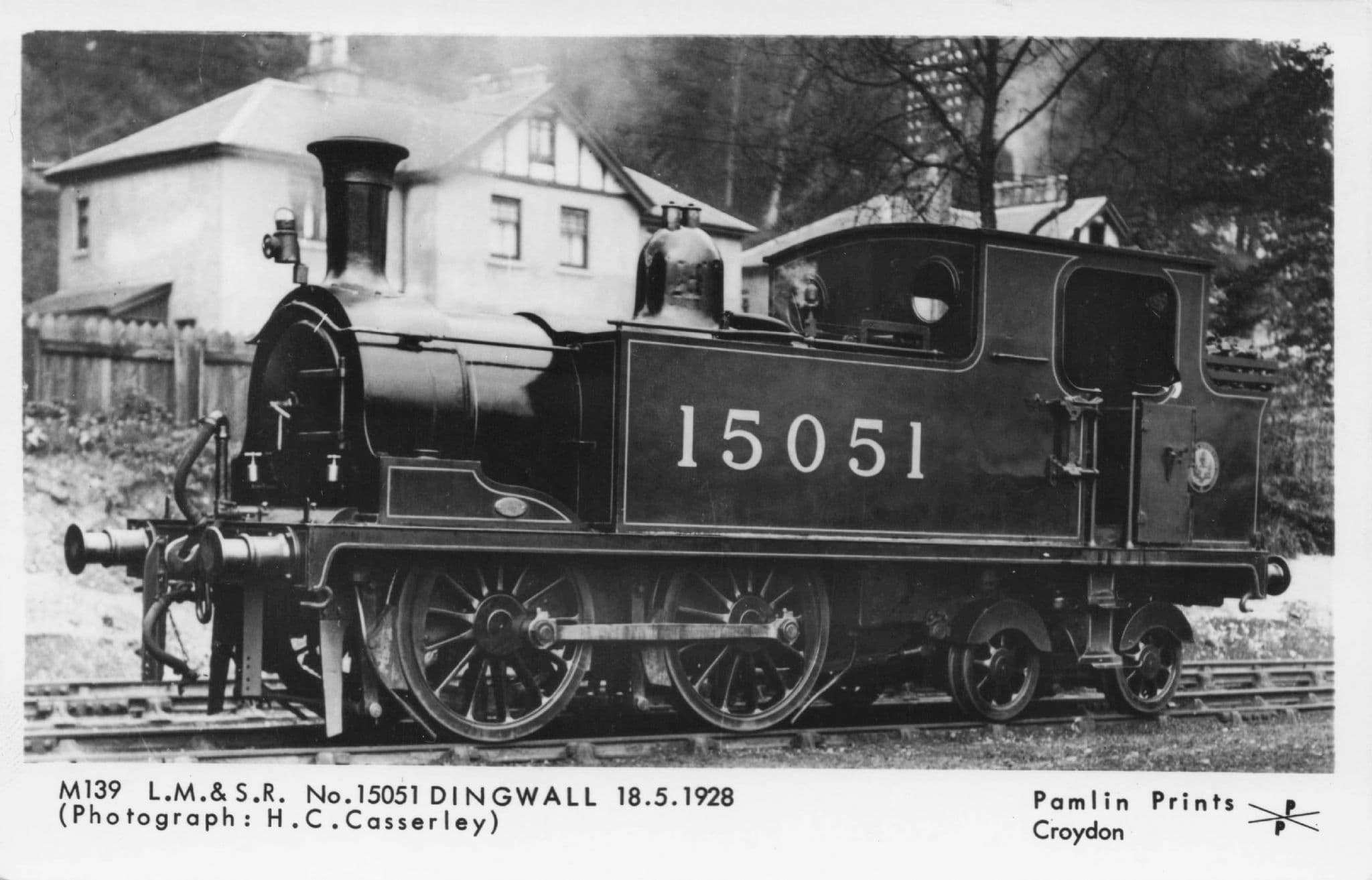 LM&SR No 15051 Dingwall Old Train in 1928 Pamlin Prints Railway RPC Postcard