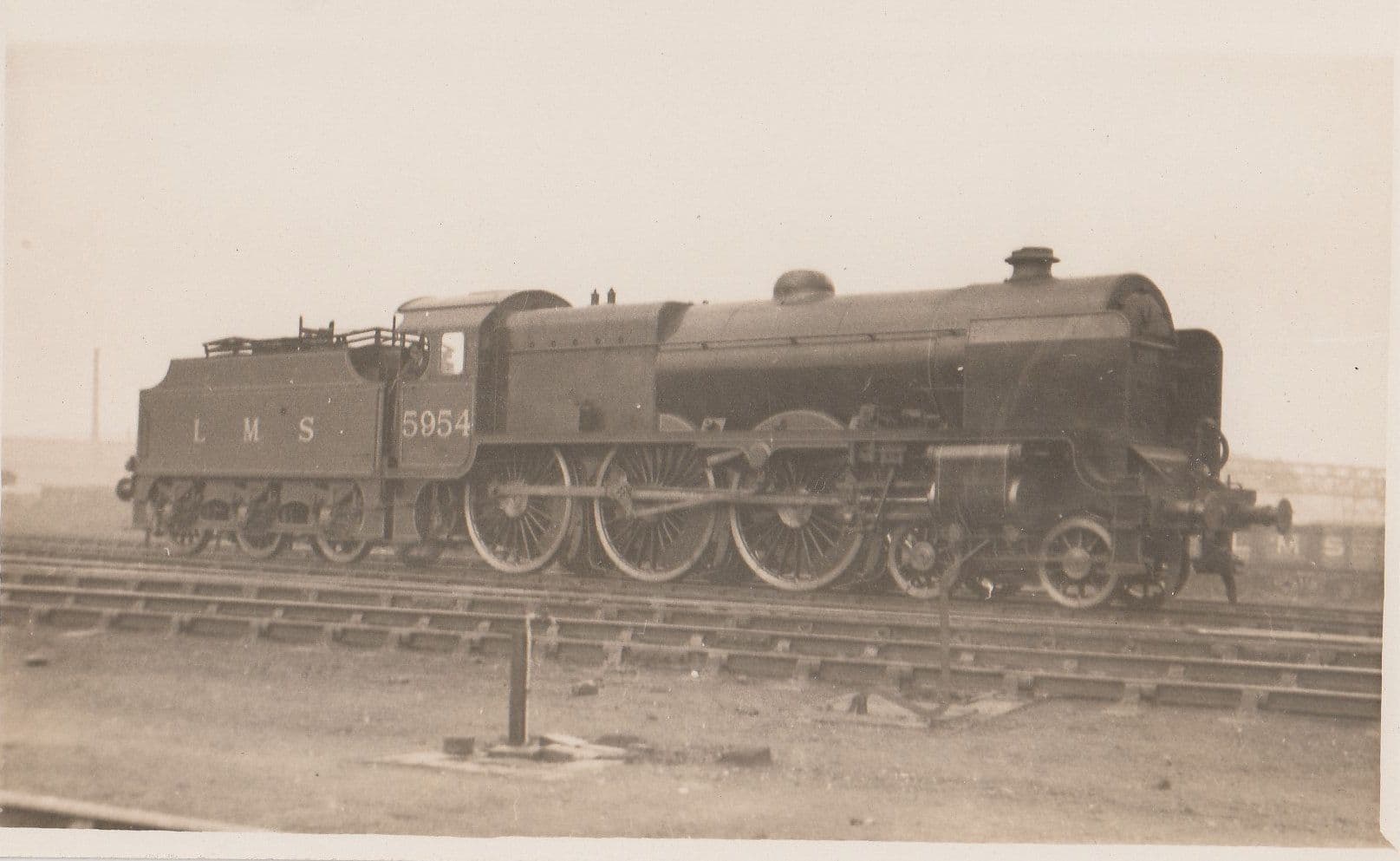 LMS Railway Patriot Class 4-6-0 No 45520 Llandudno Welsh Train Old RPC Postcard
