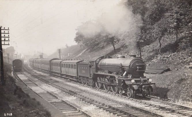 LNER 2801 4-4-2 Engine Doncaster Built Train Vintage Railway Real Photo Postcard