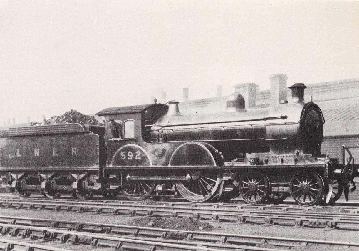 LNER 592 Train & Driver Postcard