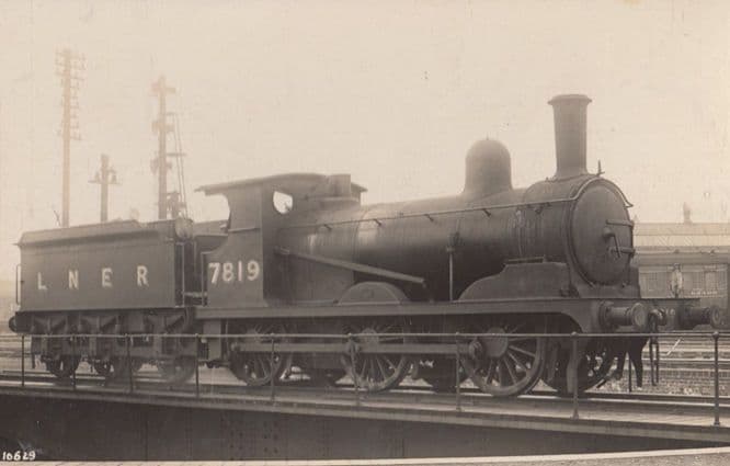 LNER 7819 Engine Train Vintage Railway Real Photo Postcard