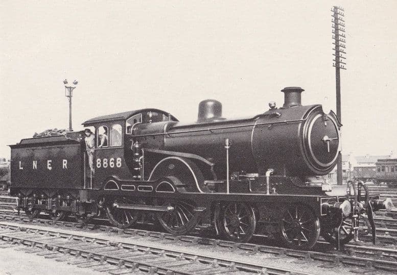 LNER 8868 Train & Driver Postcard