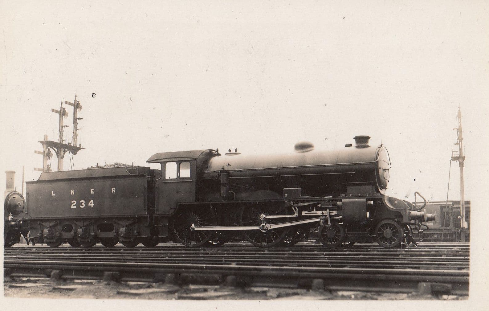 LNER D-49 Shire Class 4-4-0 No 234 Yorkshire Train Real Photo Old Postcard