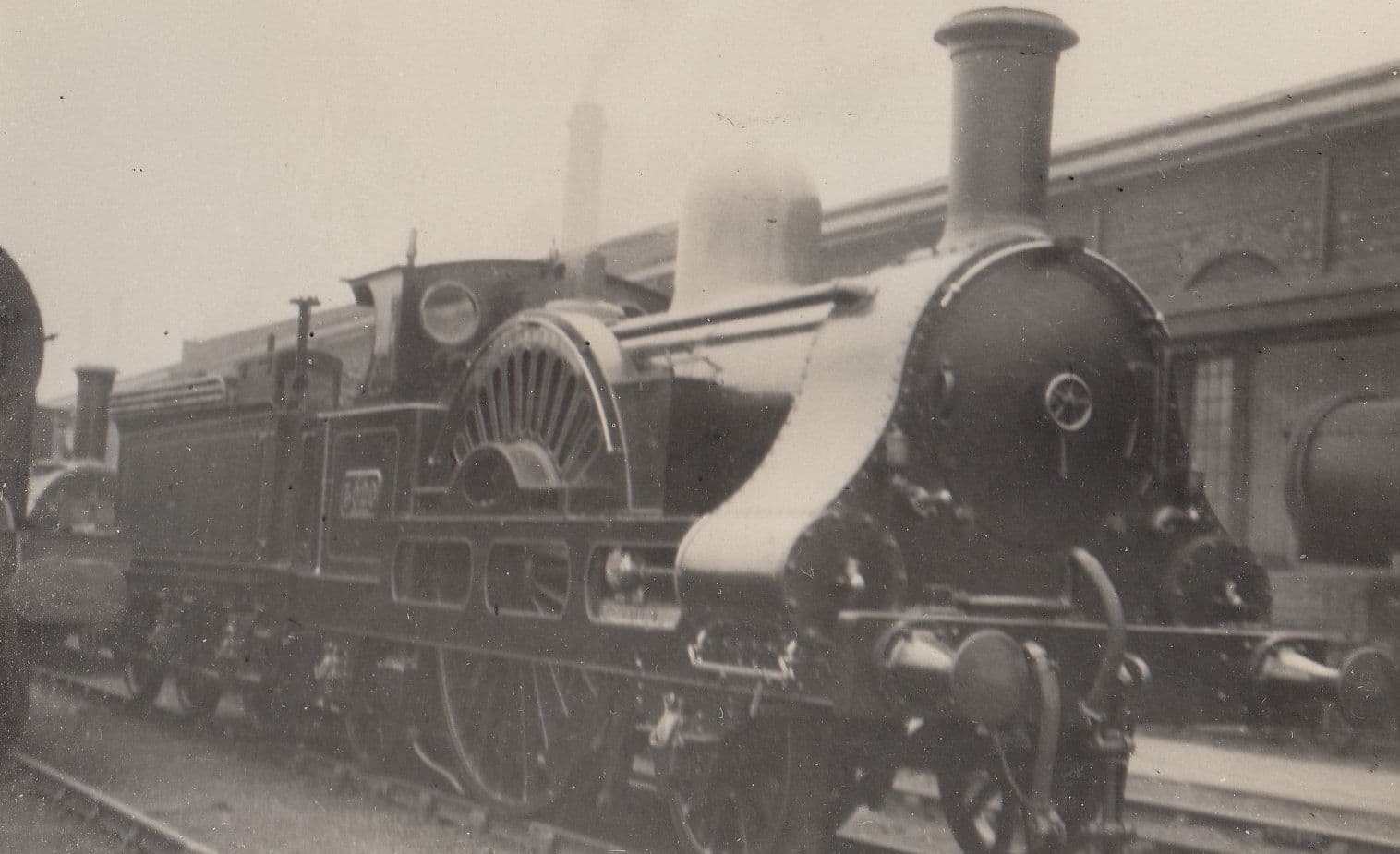 LNWR Cornwall 173 Train Class 2-2-2 At Crewe Works in 1947 Old Railway RPC Postcard