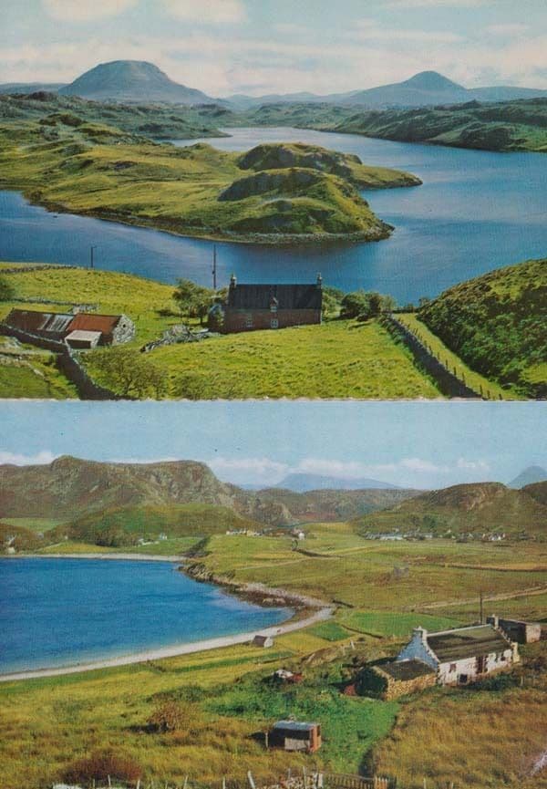 Loch Ewe 2x Scottish 1970s Postcard s