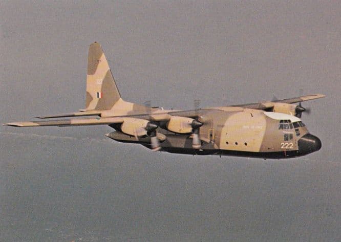 Lockheed C-130K Hercules Military Plane Aircraft Postcard