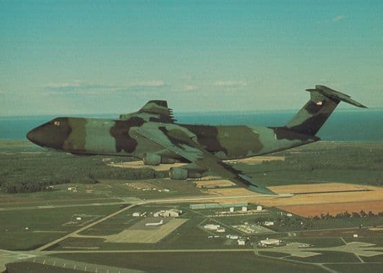 Lockheed C-5B Galaxy Plane Aircraft Rare Postcard