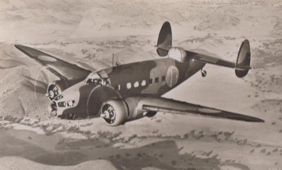 Lockheed Hudson 1 US Bomber WW2 Plane Vintage Plain Back Postcard Old Photo