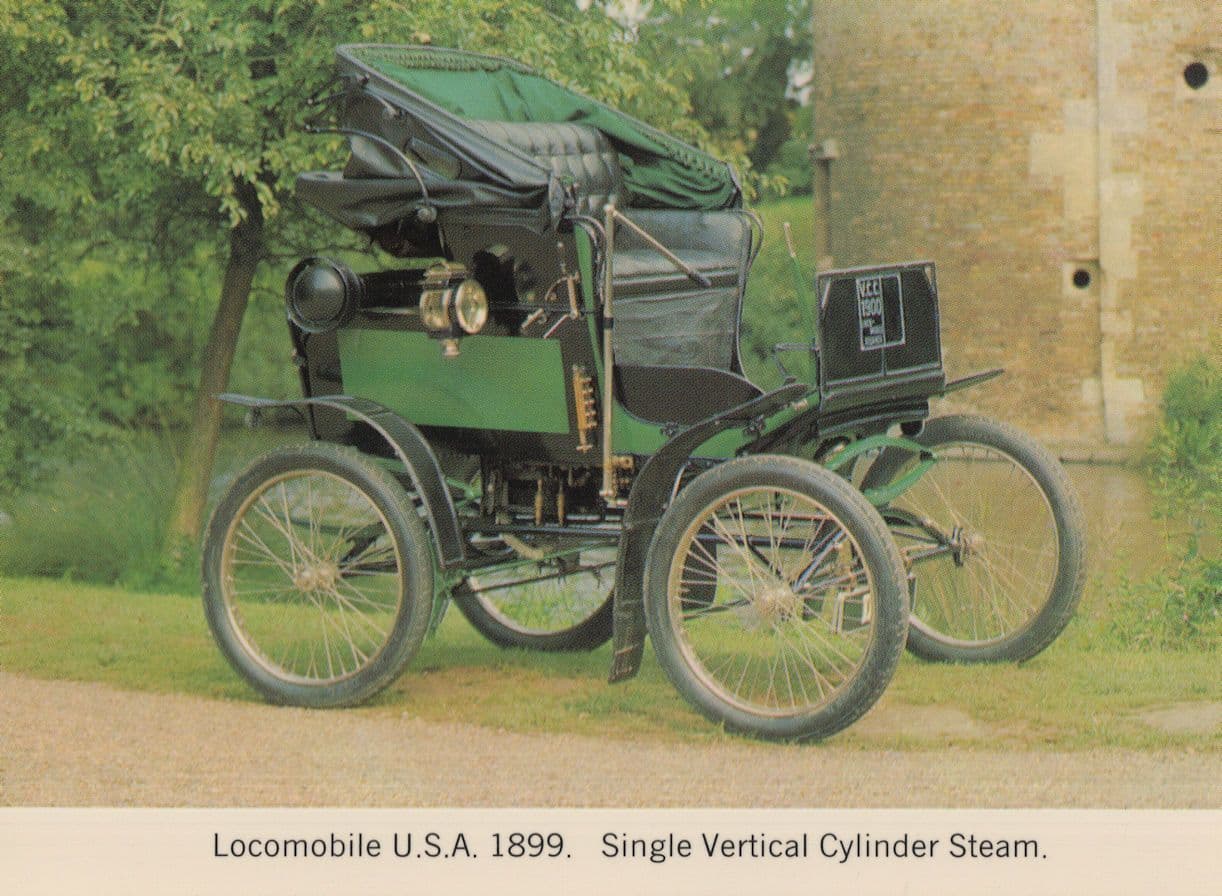 Locomobile USA 1899 Victorian Open Top Car Transport Postcard