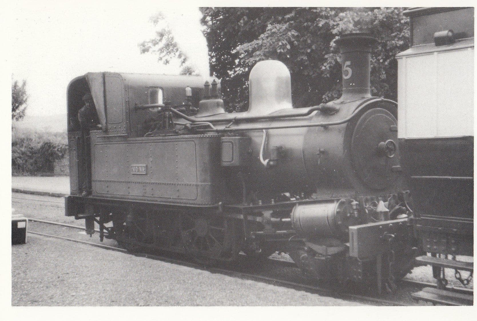 Locomotive 5 Isle Of Man Mona & Peel Train Station Railway Postcard