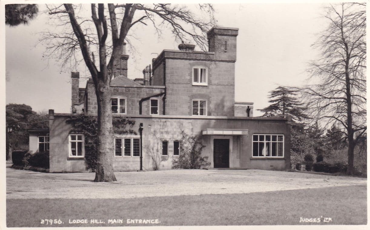 Lodge Hill Main Entrance Sussex Antique Postcard