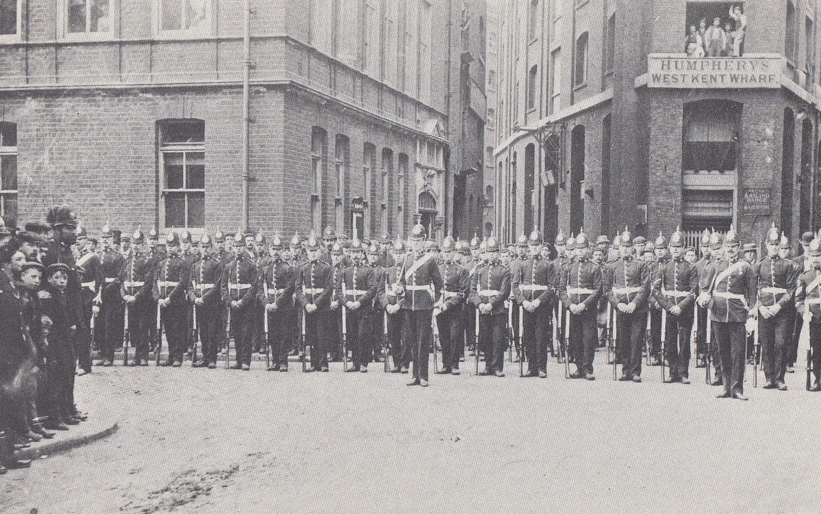 London 3rd Volunteer Army Battalion Queens Regiment Kent Wharf Military Postcard