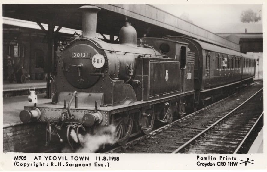 London Bridge Low Level 1950 Railway Vans to Ramsgate Train Postcard