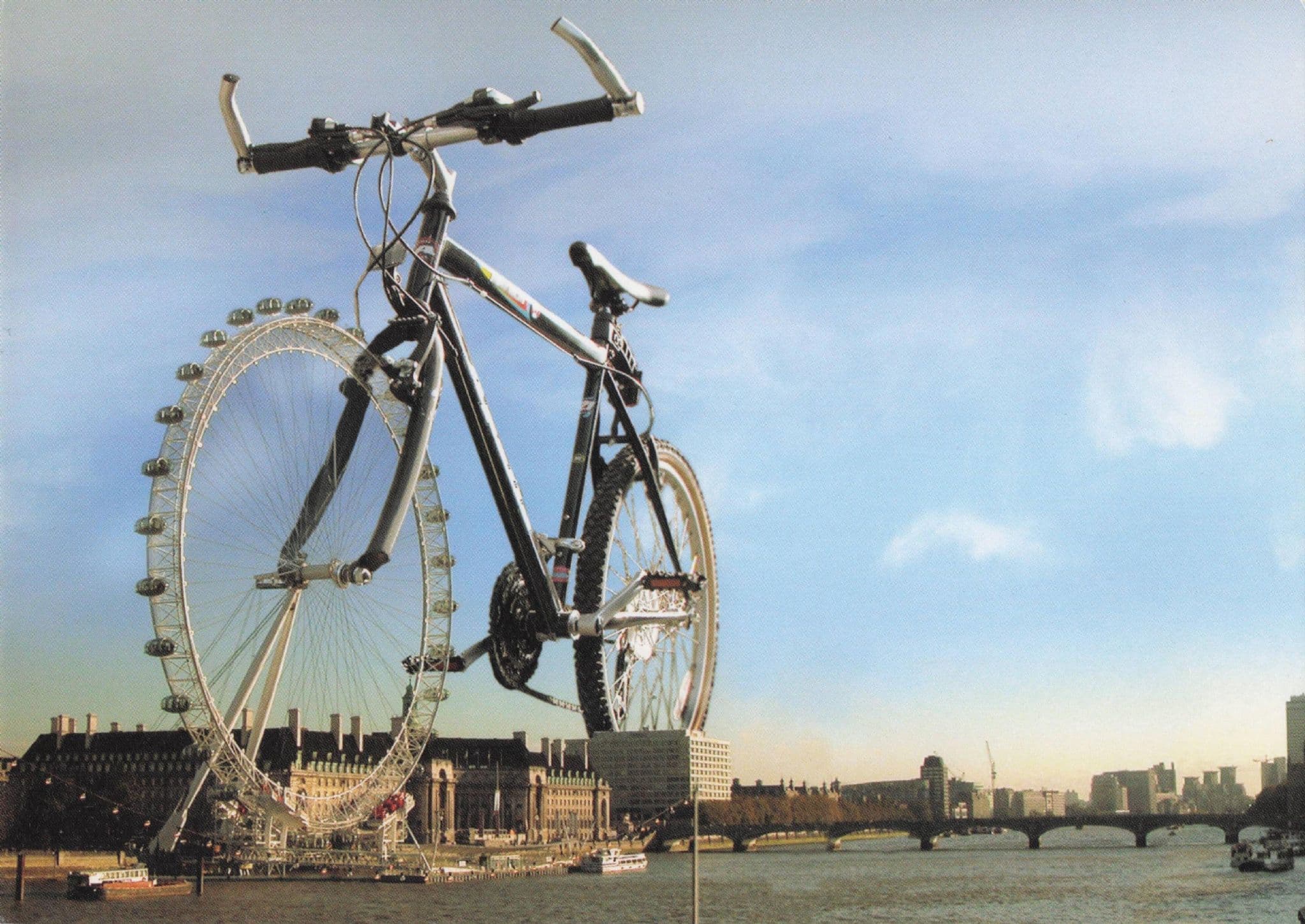 London Giant Bicycle Millennium Cycle Rare Photo Postcard