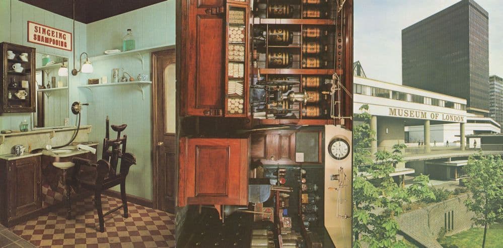 London Grocers Shop Barbers 3x London Museum Rare Postcard s