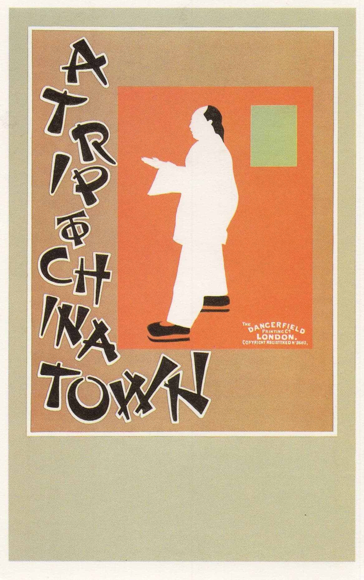 London Musical Variety Show Dangerfield Poster Advertising Postcard