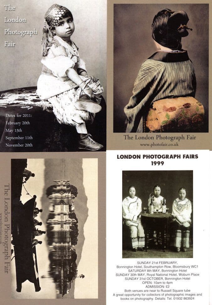 London Photograph Fairs 4x Asian Indian Advertising Postcard s