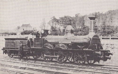Long Boiler Edward Pease Locomotive Darlington Postcard