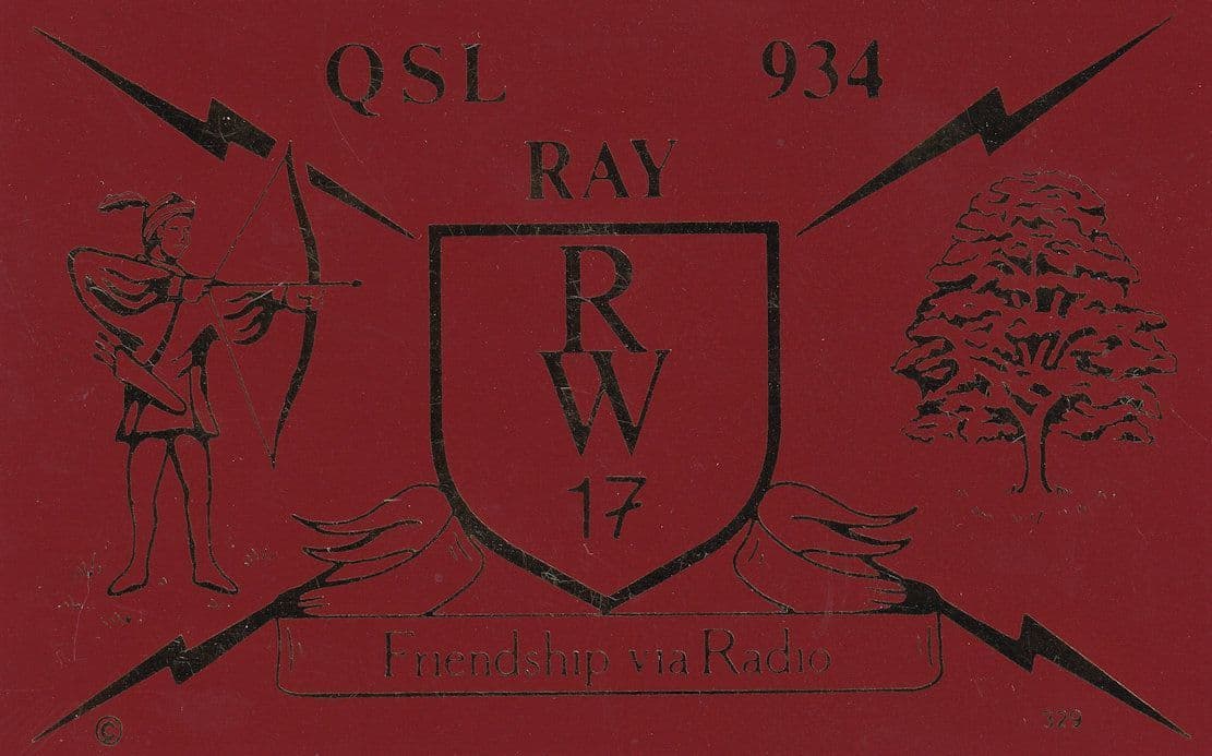 Longold Worksop Nottingham Friendship In Radio QSL Card