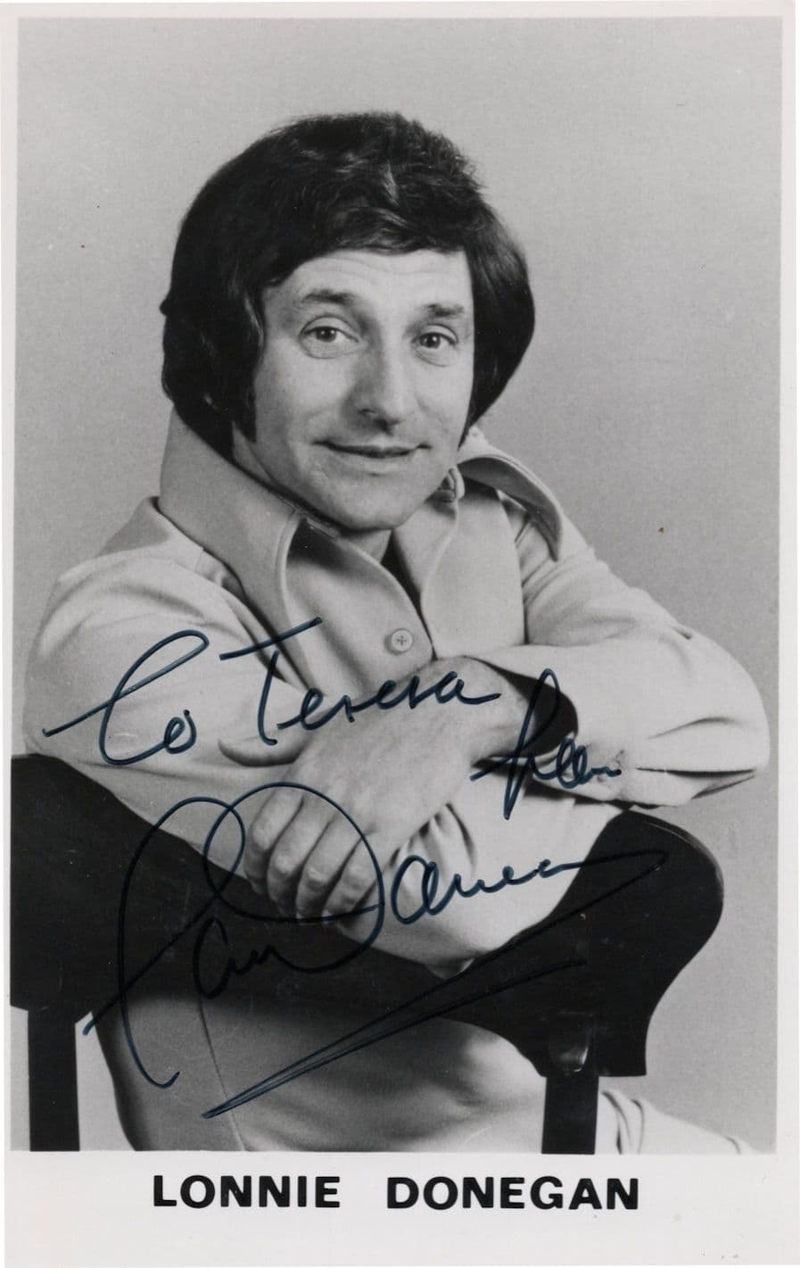 Lonnie Donegan Scottish Skiffle Singer Vintage Hand Signed Photo