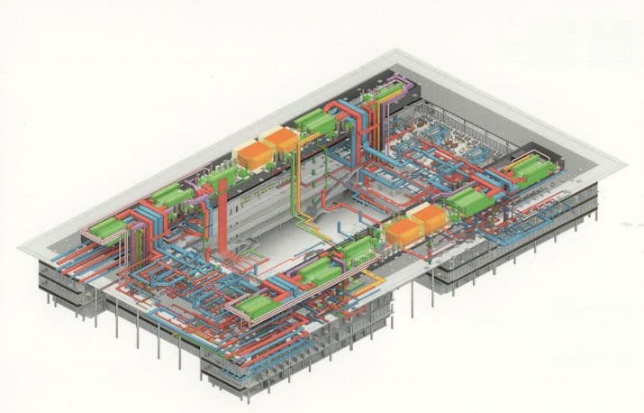 Lord Foster Cleveland Clinic Ohio Services Technical Drawing Postcard