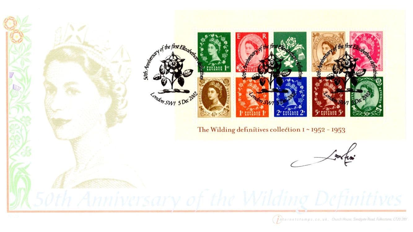 Lord Lichfield Queen Elizabeth II Royal Definitives Hand Signed FDC