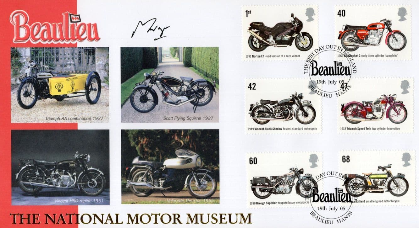 Lord Montagu National Motor Museum Hand Signed FDC