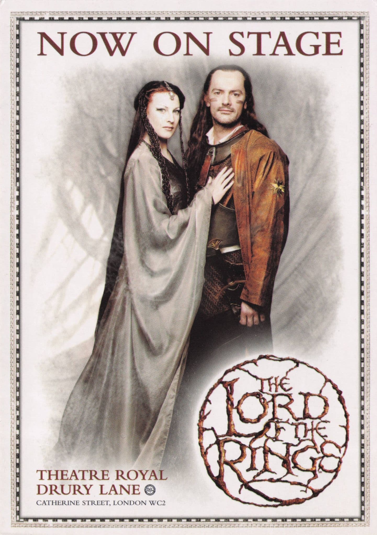 Lord Of The Rings Theatre Royal Arrival Drury Lane London Rare Postcard