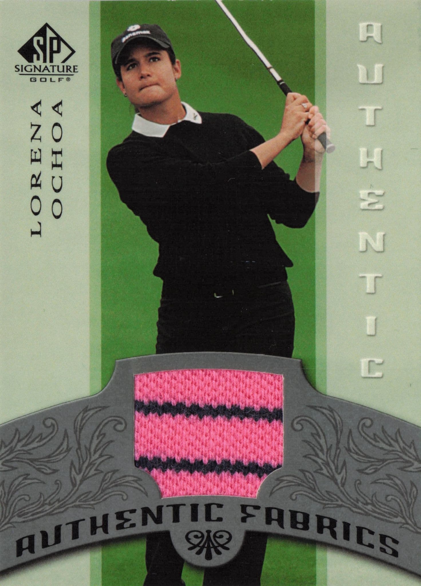 Lorena Ochoa Authentic Fabrics 2005 SP Golf Upper Deck Worn Shirt Card